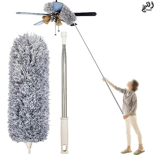 Extendable Microfiber Fan Duster with Telescopic Handle